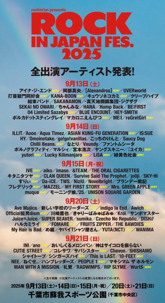 ROCK IN JAPAN FESTIVAL