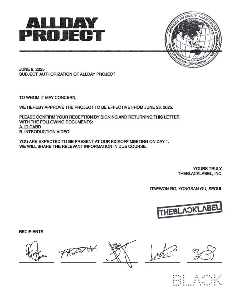 ALLDAY PROJECT