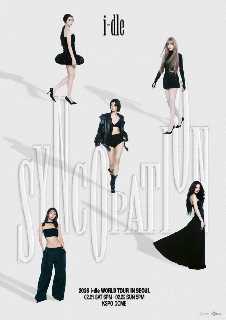 2026 i-dle WORLD TOUR [Syncopation] IN SEOUL MAIN POSTER